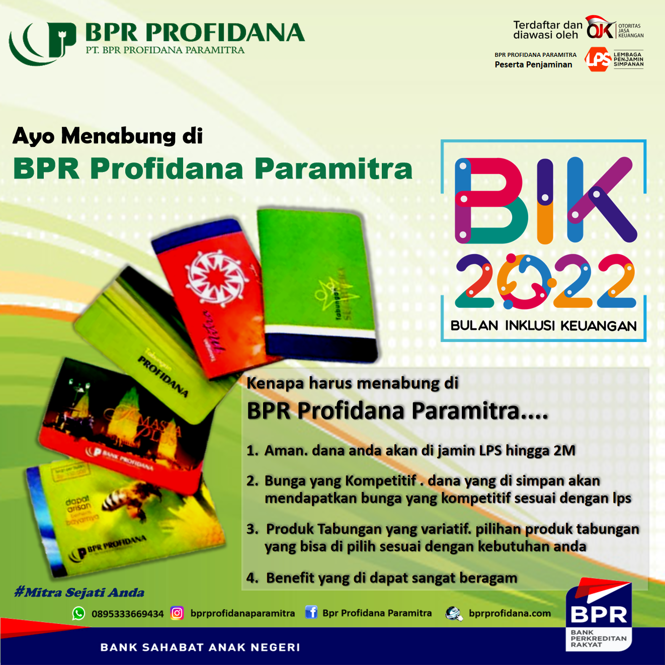 Bulan Inklusi Keuangan BPR PROFIDANA PARAMITRA